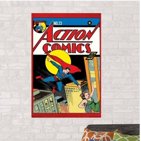 Marvel Clark Kent Superman Comics Group Wooden Hanging Art Board - Picture 1 of 8
